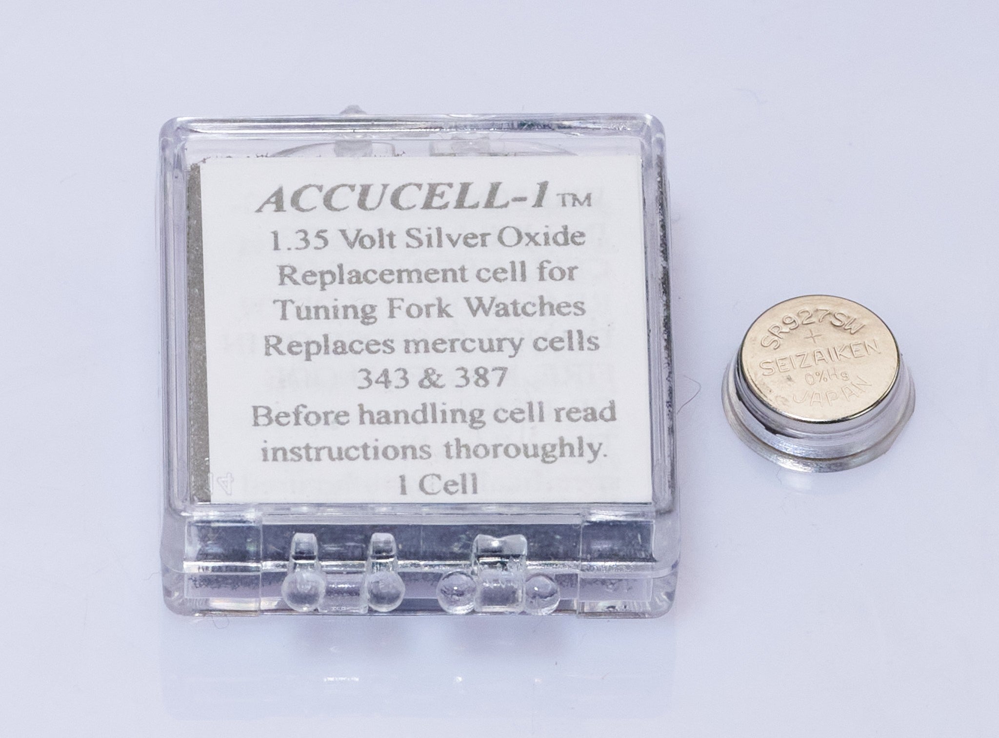 Accutron Bulova 214 Accucell Special Battery 1.35V Replaces 343 & 387 Accucell-1